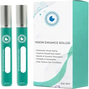 OphthlaMed Vision Enhance Roller, Vision Enhance Massage Roller, Relieve Eye Fatigue Enhance Eye Clarity for Dry Eyes, unclear and Blurred Eyes（2PCS） in Kuwait