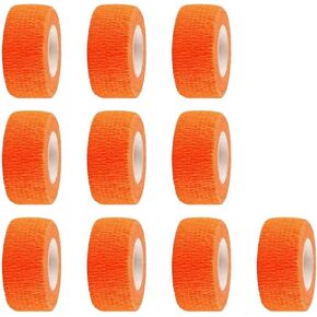 ESUPPORT 1 Inches X 5 Yards Self Adherent Cohesive Wrap Bandages Adhesive Wounds Strong Elastic First Aid Tape for Sport Wrist Ankle 10 Count in Kuwait