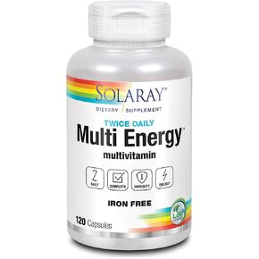 SOLARAY Multi Energy No Iron, Two Daily, Capsule (Btl-Plastic) 60ct (60 Serv, 120 CT) in Saudi Arabia