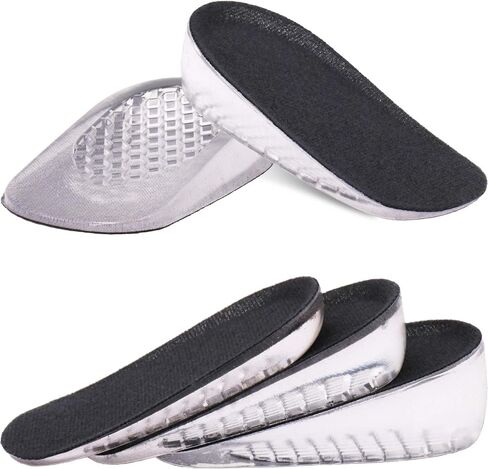 Ailaka Gel Height Increase Insoles, Invisible shoe lifts Inserts, Elastic Shock Absorption Heel Cushion Pads 3 Heights for Men & Women in Kuwait