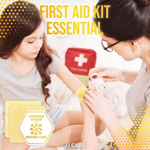 ضمادة ألجينات الكالسيوم والعسل من JJ CARE [عبوة من 10]، وسادات للعناية بالجروح بعسل مانوكا 2 × 2، رقع عسل طبية من الدرجة الطبية، تضميد جروح خالية من اللاتكس، معقمة ومعبأة بشكل فردي in Saudi Arabia