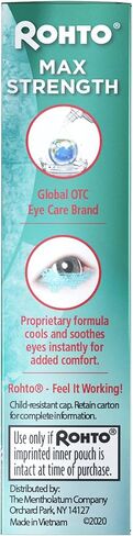 Rohto Cooling Eye Drops Maximum Redness Relief, 0.4 fl (Pack of 2) in Kuwait