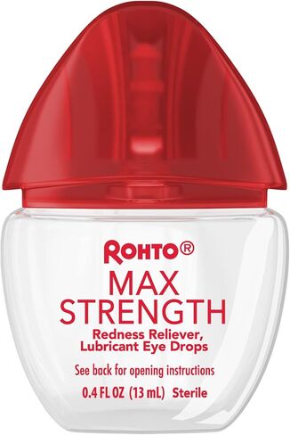 Rohto Cooling Eye Drops Maximum Redness Relief, 0.4 fl (Pack of 2) in Kuwait