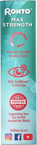 Rohto Cooling Eye Drops Maximum Redness Relief, 0.4 fl (Pack of 2) in Kuwait