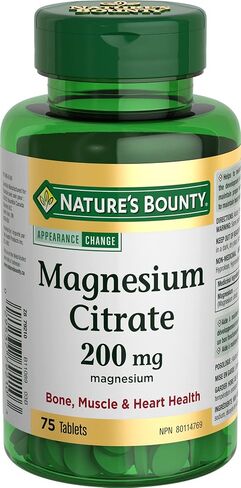 Nature's Bounty Magnesium Citrate 210mg, 75 Tablets in Saudi Arabia