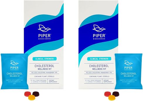 Piper Biosciences Plant Sterol Gummies: Vegan Plant Sterols Supplement (2 Boxes, 224 Gummies): Chewable Phytosterol Gummy Supplements in Saudi Arabia