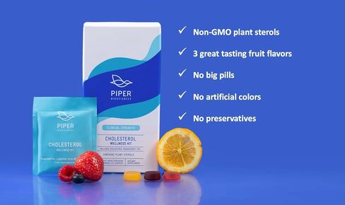Piper Biosciences Plant Sterol Gummies: Vegan Plant Sterols Supplement (2 Boxes, 224 Gummies): Chewable Phytosterol Gummy Supplements in Saudi Arabia