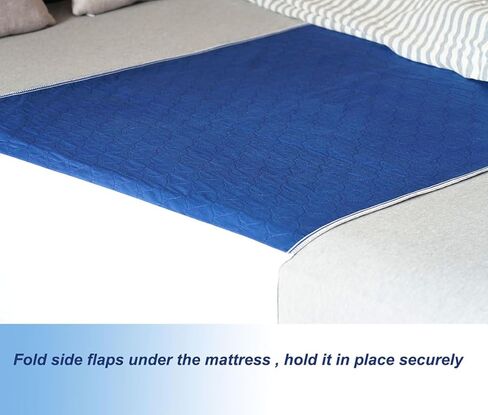 Jadefun 2 حزمة من وسادات السرير القابلة لإعادة الاستخدام والغسل مقاس 34 × 36، قابلة للثني ومقاومة للماء مبطنة من القطن العلوي، واقي مرتبة مناسب لسرير مزدوج للبالغين والأطفال الصغار والحيوانات الأليفة in Kuwait