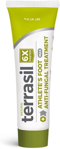 كريم علاج القدم للرياضيين بقوة إضافية بحد أقصى - يقتل فطريات القدم بشكل طبيعي أسرع 6 مرات مع زيت شجرة الشاي وكلوتريمازول من تيراسيل (25 جم) in Kuwait
