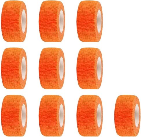 ESUPPORT 1 Inches X 5 Yards Self Adherent Cohesive Wrap Bandages Adhesive Wounds Strong Elastic First Aid Tape for Sport Wrist Ankle 10 Count in Kuwait