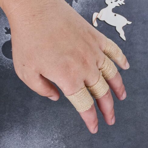 AccEncyc 6 Roll Self Adhesive Bandage Wrap Assortment 1" 2" 4" x 14.7ft Bandage Wrap Rolls Athletic Elastic Stretch Band Cohesive Bandage Wrap Vet Tape Medical Tape in Kuwait