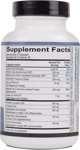 Ortho Molecular - Thyrotain - 120 Capsules in Saudi Arabia