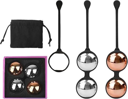 Kegel Balls Weighted - Kegel Exercise Kit Weights Sets to Tone and Strengthen Your Pelvic Floor Muscle - Recommended for Women & Girls Bladder Control and Pelvic Floor Muscle Exerc in Saudi Arabia