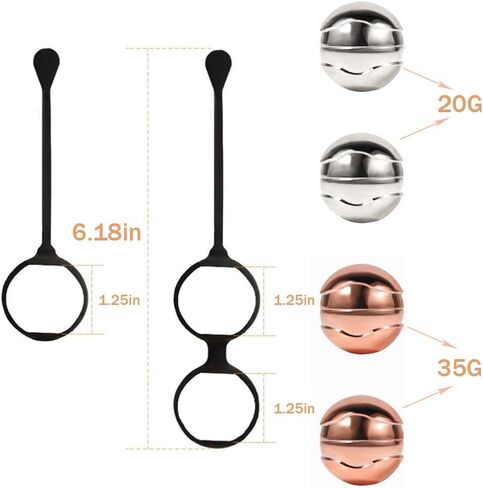 Kegel Balls Weighted - Kegel Exercise Kit Weights Sets to Tone and Strengthen Your Pelvic Floor Muscle - Recommended for Women & Girls Bladder Control and Pelvic Floor Muscle Exerc in Saudi Arabia