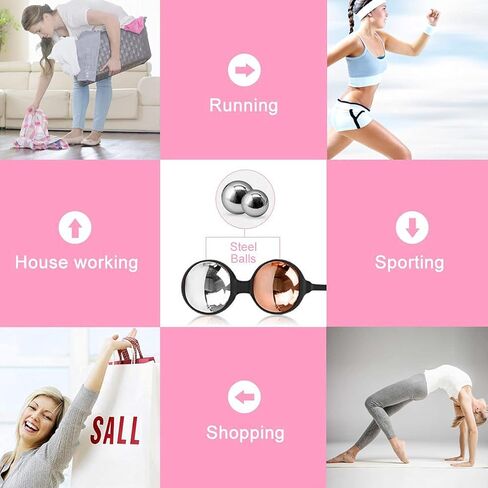 Kegel Balls Weighted - Kegel Exercise Kit Weights Sets to Tone and Strengthen Your Pelvic Floor Muscle - Recommended for Women & Girls Bladder Control and Pelvic Floor Muscle Exerc in Saudi Arabia