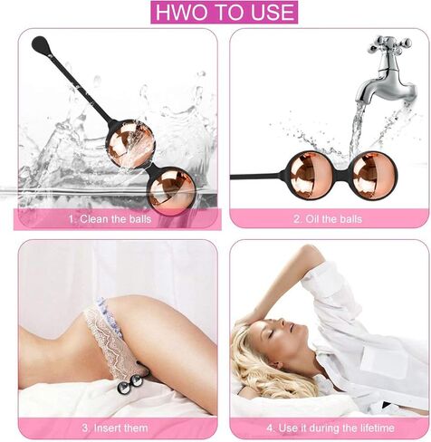 Kegel Balls Weighted - Kegel Exercise Kit Weights Sets to Tone and Strengthen Your Pelvic Floor Muscle - Recommended for Women & Girls Bladder Control and Pelvic Floor Muscle Exerc in Saudi Arabia