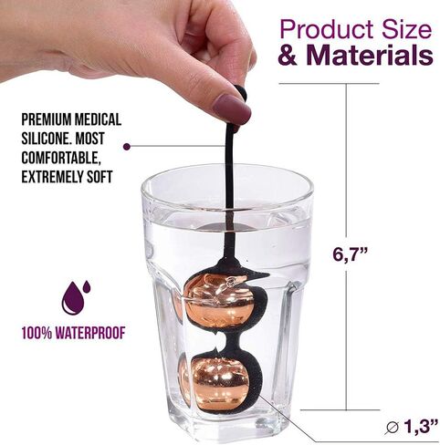 Kegel Balls Weighted - Kegel Exercise Kit Weights Sets to Tone and Strengthen Your Pelvic Floor Muscle - Recommended for Women & Girls Bladder Control and Pelvic Floor Muscle Exerc in Saudi Arabia