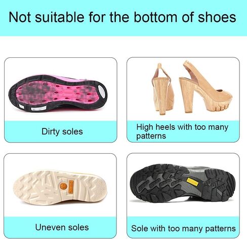 6 Pairs Anti-Slip Shoe Grips Sole Stick Protector, Non-Skid Pads for Shoes, Self-Adhesive Shoe Grips Anti Slip Shoe Pads (black) in Saudi Arabia