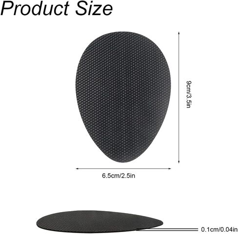6 Pairs Anti-Slip Shoe Grips Sole Stick Protector, Non-Skid Pads for Shoes, Self-Adhesive Shoe Grips Anti Slip Shoe Pads (black) in Saudi Arabia