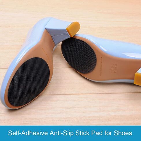 6 Pairs Anti-Slip Shoe Grips Sole Stick Protector, Non-Skid Pads for Shoes, Self-Adhesive Shoe Grips Anti Slip Shoe Pads (black) in Saudi Arabia