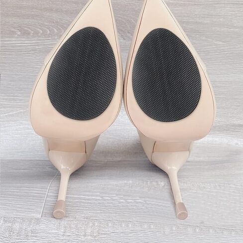 6 Pairs Anti-Slip Shoe Grips Sole Stick Protector, Non-Skid Pads for Shoes, Self-Adhesive Shoe Grips Anti Slip Shoe Pads (black) in Saudi Arabia