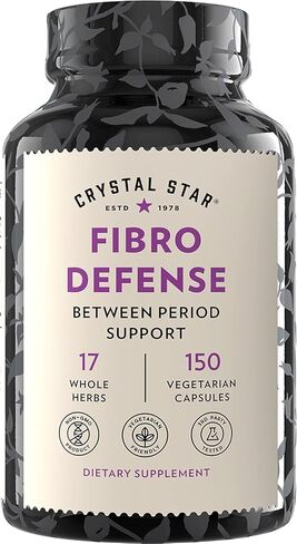 Crystal Star Fibro Defense, 60 Capsules, Black Cohosh, Breast & uterine health between periods, Gluten Free, Non-GMO in Kuwait