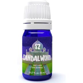 Sz Essentials Sandalwood Essential Oil - Indian Original - The Real Deal (Santalum Album) - 100% Pure & Natural