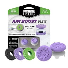 مجموعة KontrolFreek Aim Boost لوحدة تحكم Xbox One وXbox Series X | تتضمن عصا الإبهام وحلقات دقيقة للأداء | طبعة غالاكسي in Kuwait
