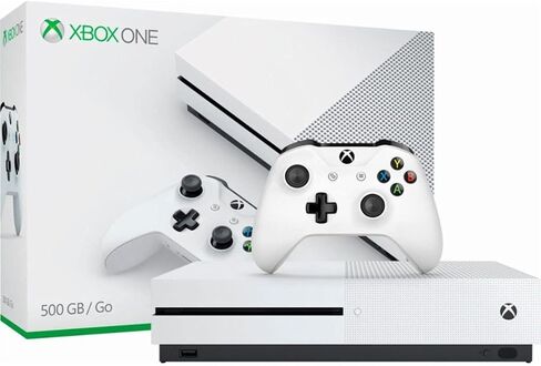 Microsoft - Xbox One S 500GB Console - White - ZQ9-00028 (Renewed) in Saudi Arabia