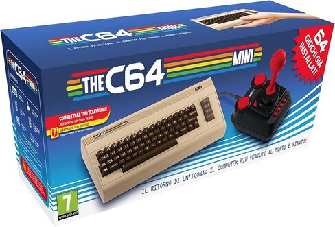The C64 Mini Console Videogames Deep Silver (EU IMPORT) + 1 Joystick + 64 Games Pre-Installed in Saudi Arabia