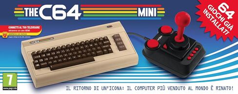 The C64 Mini Console Videogames Deep Silver (EU IMPORT) + 1 Joystick + 64 Games Pre-Installed in Saudi Arabia