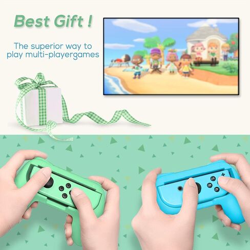 FASTSNAIL Switch Controller Grips for Nintendo Switch/OLED for JoyCons | Wear-Resistant Switch Controllers Holder Handle Kit, Ergonomic Design, 6 Non-Slip Thumb Grip Caps for Joycon 1 Accessories in Kuwait