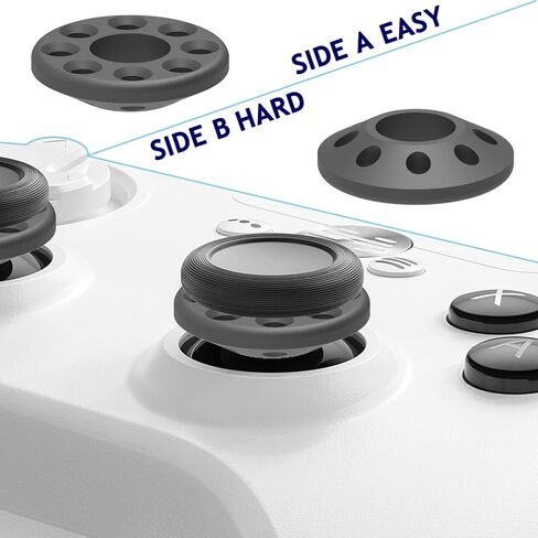 حلقات دقيقة من Murciful تهدف إلى مساعدة الحركة على التحكم في الهدف لـ PS5، PlayStation Project Q، PS4، Xbox Series X/S، Xbox One X/S، Xbox 360، Lenovo، Switch Pro (قطعتان باللون الأسود) in Kuwait