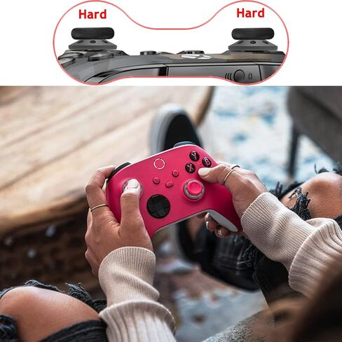 حلقات دقيقة من Murciful تهدف إلى مساعدة الحركة على التحكم في الهدف لـ PS5، PlayStation Project Q، PS4، Xbox Series X/S، Xbox One X/S، Xbox 360، Lenovo، Switch Pro (قطعتان باللون الأسود) in Kuwait