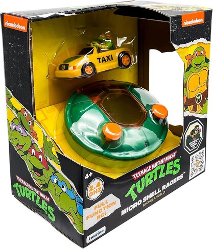 Teenage Mutant Ninja Turtles 3" Micro Shell Racers: Michelangelo RC Vehicle with Half Shell Controller, Ages 5+ in Kuwait
