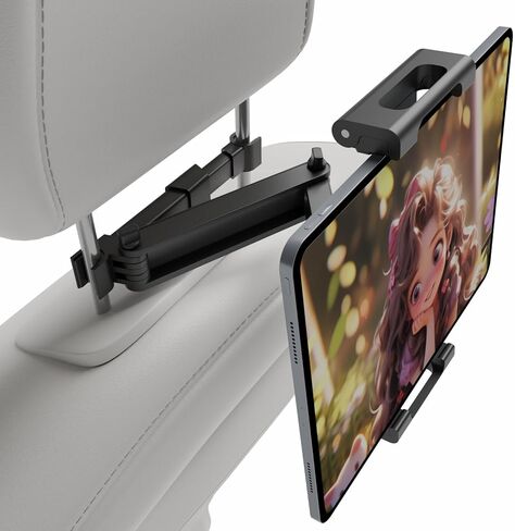 Lumigens حامل الكمبيوتر اللوحي للسيارة - حامل iPad للمقعد الخلفي للسيارة - حامل الكمبيوتر اللوحي للسيارة المقعد الخلفي للأطفال البالغين - حامل الكمبيوتر اللوحي ipad في السيارة in Kuwait