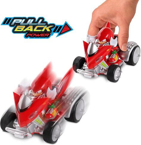 NKOK Sonic & Sega All-Stars Racing Pull Back Knuckles, Multi in Saudi Arabia