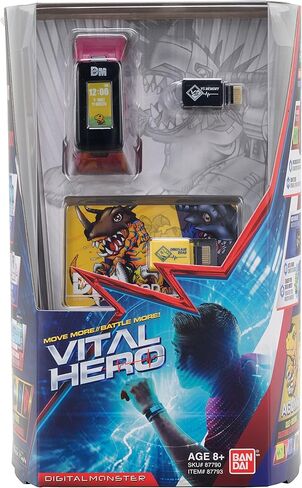 Vital Hero Digimon - PVC أزرق مقاس واحد للساعة in Kuwait