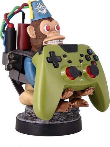Exquisite Gaming: Call of Duty: Monkeybomb - Original Mobile Phone & Gaming Controller Holder, Device Stand, Cable Guys, Licensed Figure in Saudi Arabia