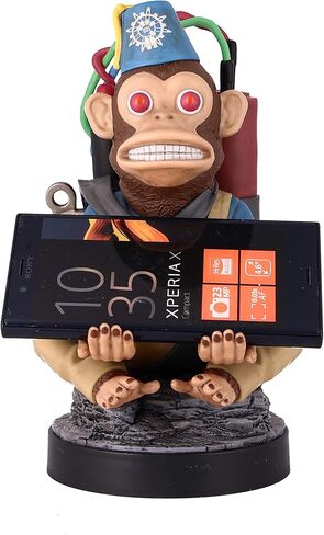 Exquisite Gaming: Call of Duty: Monkeybomb - Original Mobile Phone & Gaming Controller Holder, Device Stand, Cable Guys, Licensed Figure in Saudi Arabia