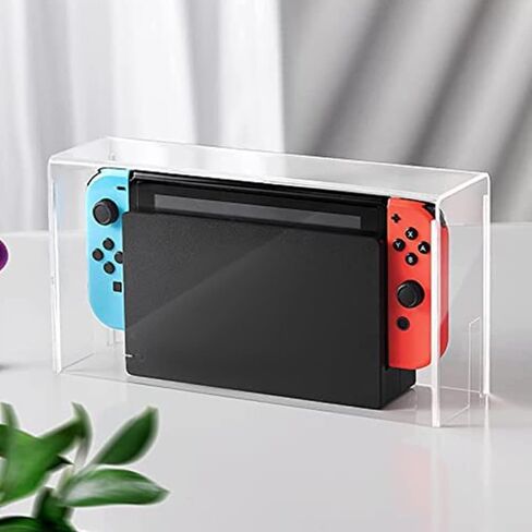 كابيلوك علبة علبة اكريليك شفافة مضادة للخدش من الغبار وحامل خرطوشة متوافقة مع نينتندو سويتش مع حافظة عرض شفافة in Kuwait