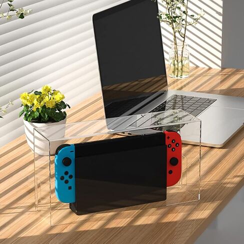 كابيلوك علبة علبة اكريليك شفافة مضادة للخدش من الغبار وحامل خرطوشة متوافقة مع نينتندو سويتش مع حافظة عرض شفافة in Kuwait