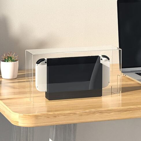 كابيلوك علبة علبة اكريليك شفافة مضادة للخدش من الغبار وحامل خرطوشة متوافقة مع نينتندو سويتش مع حافظة عرض شفافة in Kuwait