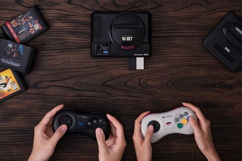 8Bitdo M30 2.4G Wireless Gamepad for Sega Genesis Mini and Mega Drive Mini and Switch with 6-Button Layout (Black) in Saudi Arabia