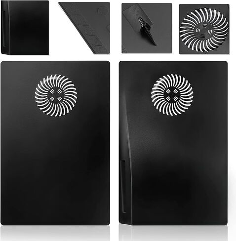 لوحات غطاء مع فتحة تبريد لوحدة التحكم PS5 Disc Edition، ملحقات Playstation 5، لوحات الوجه، اللوحات الجانبية، لوحات الوجه الواقية البديلة (رمادي مموه) in Saudi Arabia