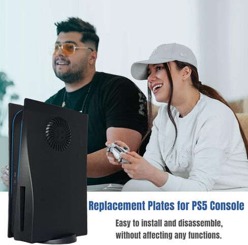 لوحات غطاء مع فتحة تبريد لوحدة التحكم PS5 Disc Edition، ملحقات Playstation 5، لوحات الوجه، اللوحات الجانبية، لوحات الوجه الواقية البديلة (رمادي مموه) in Saudi Arabia