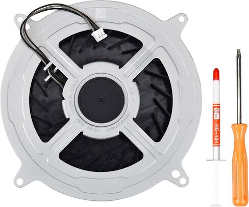 New Replacement PS5 CPU Cooling Fan, Internal Cooler Fan Replacement for Sony PlayStation 5 PS5 CFI-1015A CFI-1115A CFI-1118A CFI-1215A Series 12V 2.15A 23 Blades Fan 17 Blades in Saudi Arabia