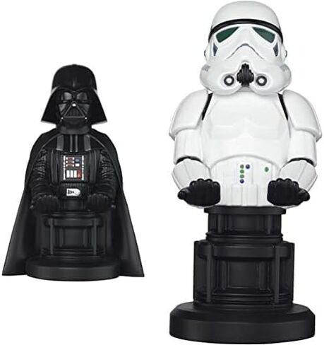 Exquisite Gaming: Star Wars: Darth Vader - Original Mobile Phone & Gaming Controller Holder, Device Stand, Cable Guys, Licensed Figure (Multi-colored) in Saudi Arabia