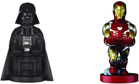 Exquisite Gaming: Star Wars: Darth Vader - Original Mobile Phone & Gaming Controller Holder, Device Stand, Cable Guys, Licensed Figure (Multi-colored) in Saudi Arabia