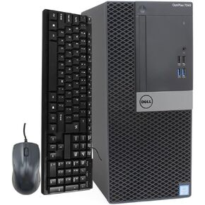 Dell OptiPlex 7040 Tower Computer Desktop PC, Intel Core i5-6500 3.20GHz Processor, | 16GB Ram, 128GB SSD + 500GB HDD | HDMI, AMD Radeon RX-550 4GB Graphics, Wireless WiFi, Windows 10 (Renewed) in Saudi Arabia